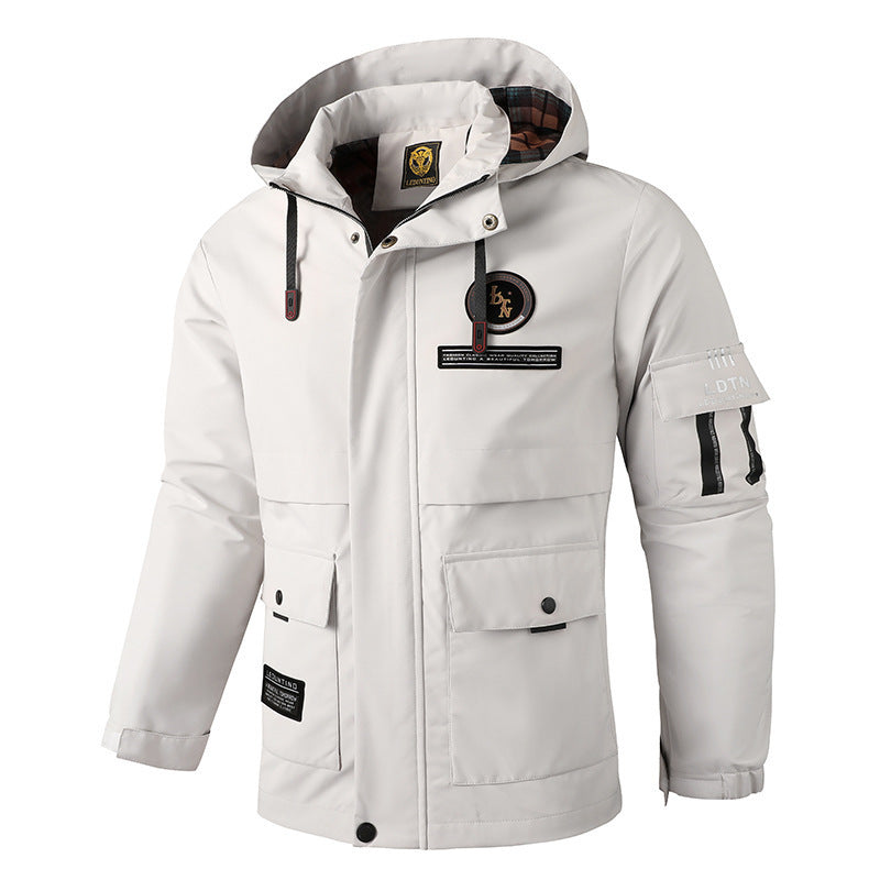 Foreign Trade Waterproof Hooded Outdoor Jacket Coat