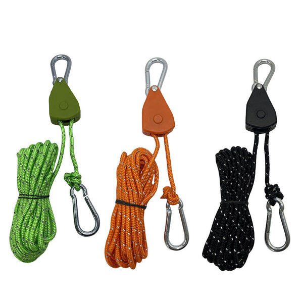 Outdoor Camping Canopy Wind Rope Adjustable Pulley Buckle