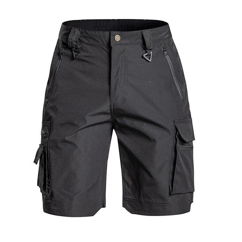 Summer Lightweight Elastic Waterproof Multi Pocket Outdoor Shorts