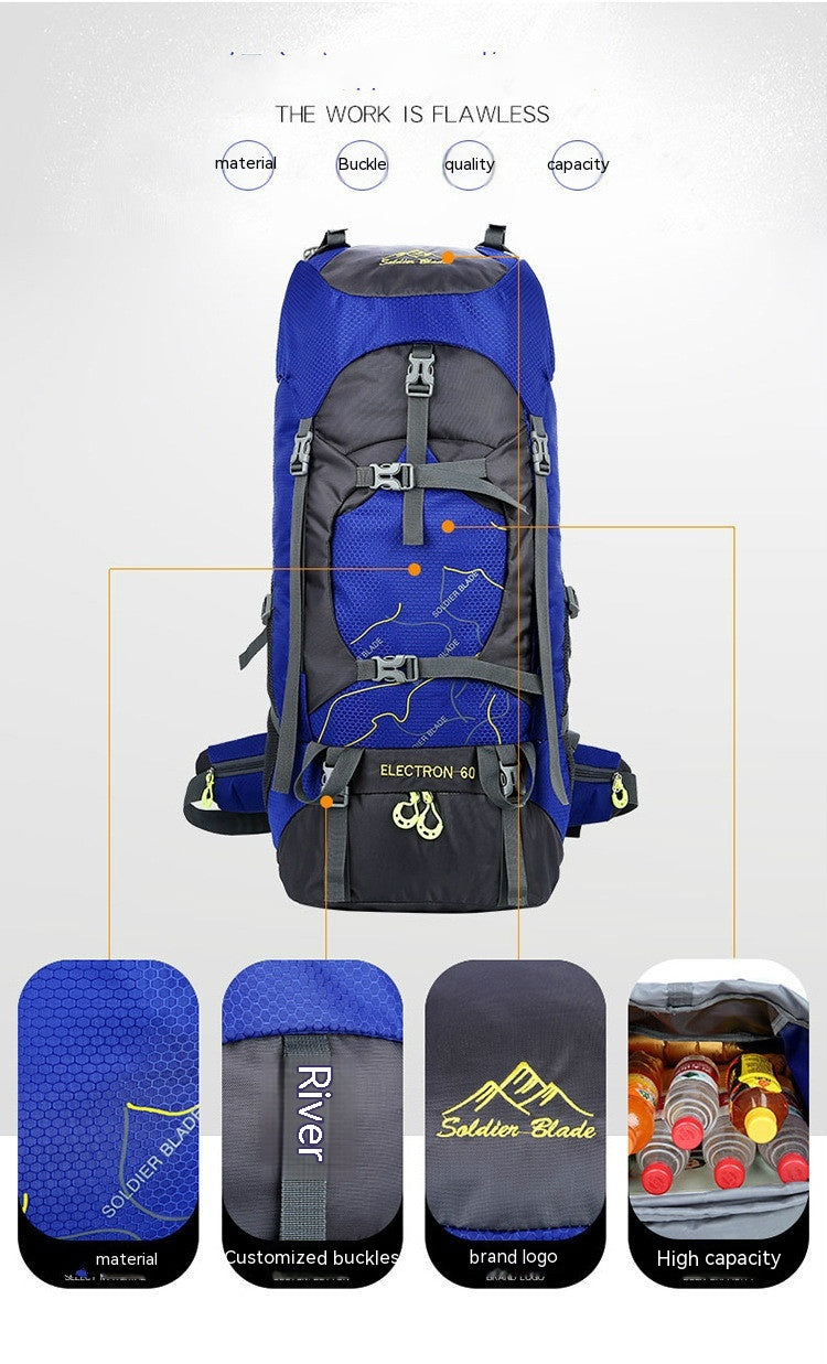 Large Capacity Outdoor Hiking Mountaineering Travel Backpack