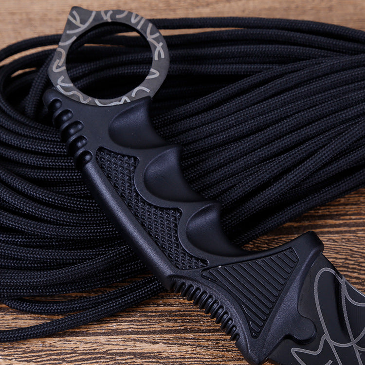 Outdoor Multifunctional Straight Utility Knife Non-Folding Design