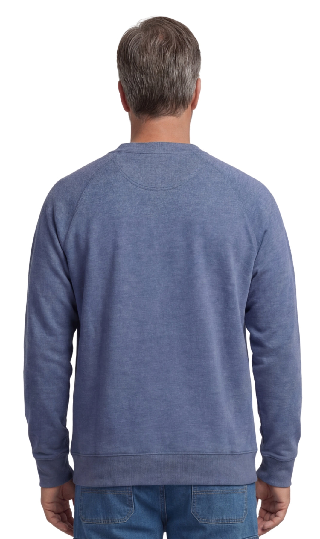 Men's Three Pocket Fleece Sweatshirt Raglan Seam Design