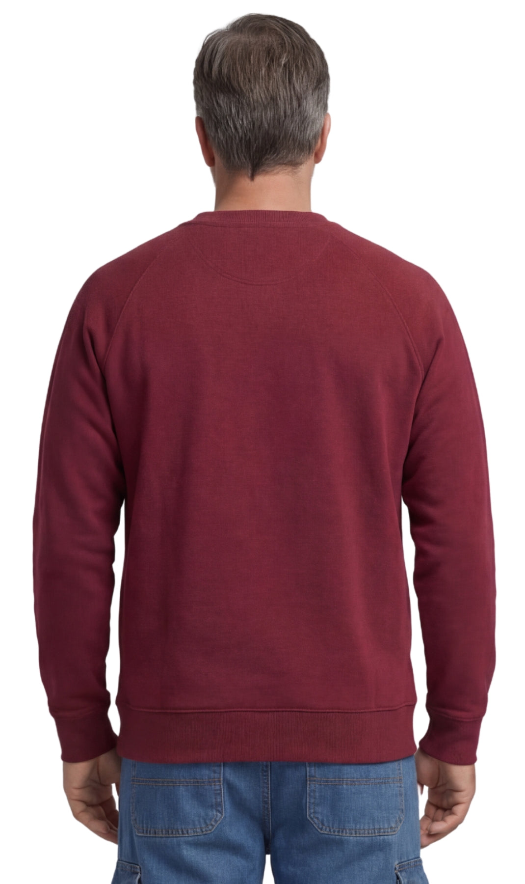 Men's Three Pocket Fleece Sweatshirt Raglan Seam Design