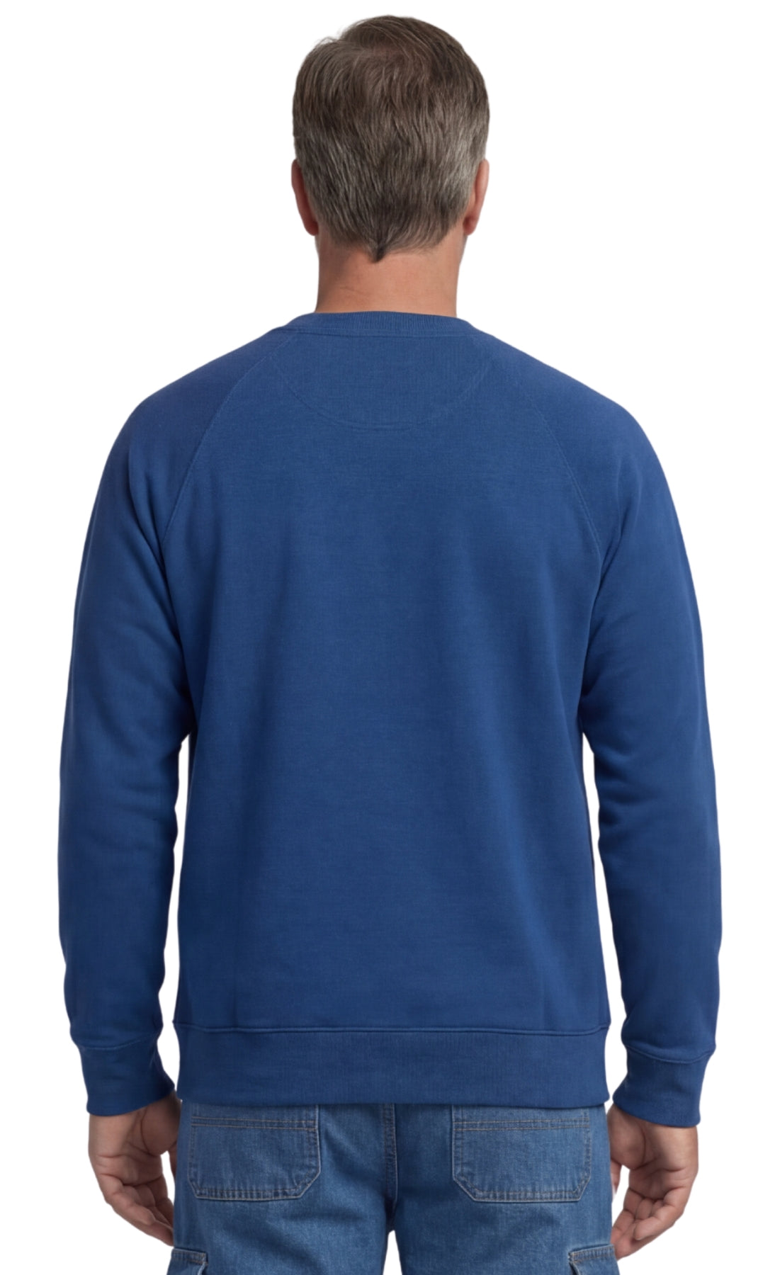 Men's Three Pocket Fleece Sweatshirt Raglan Seam Design