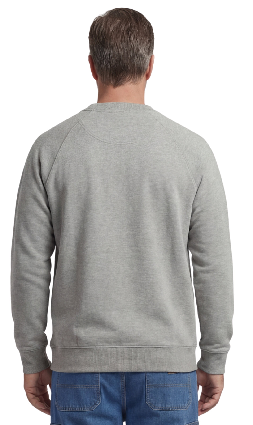 Men's Three Pocket Fleece Sweatshirt Raglan Seam Design