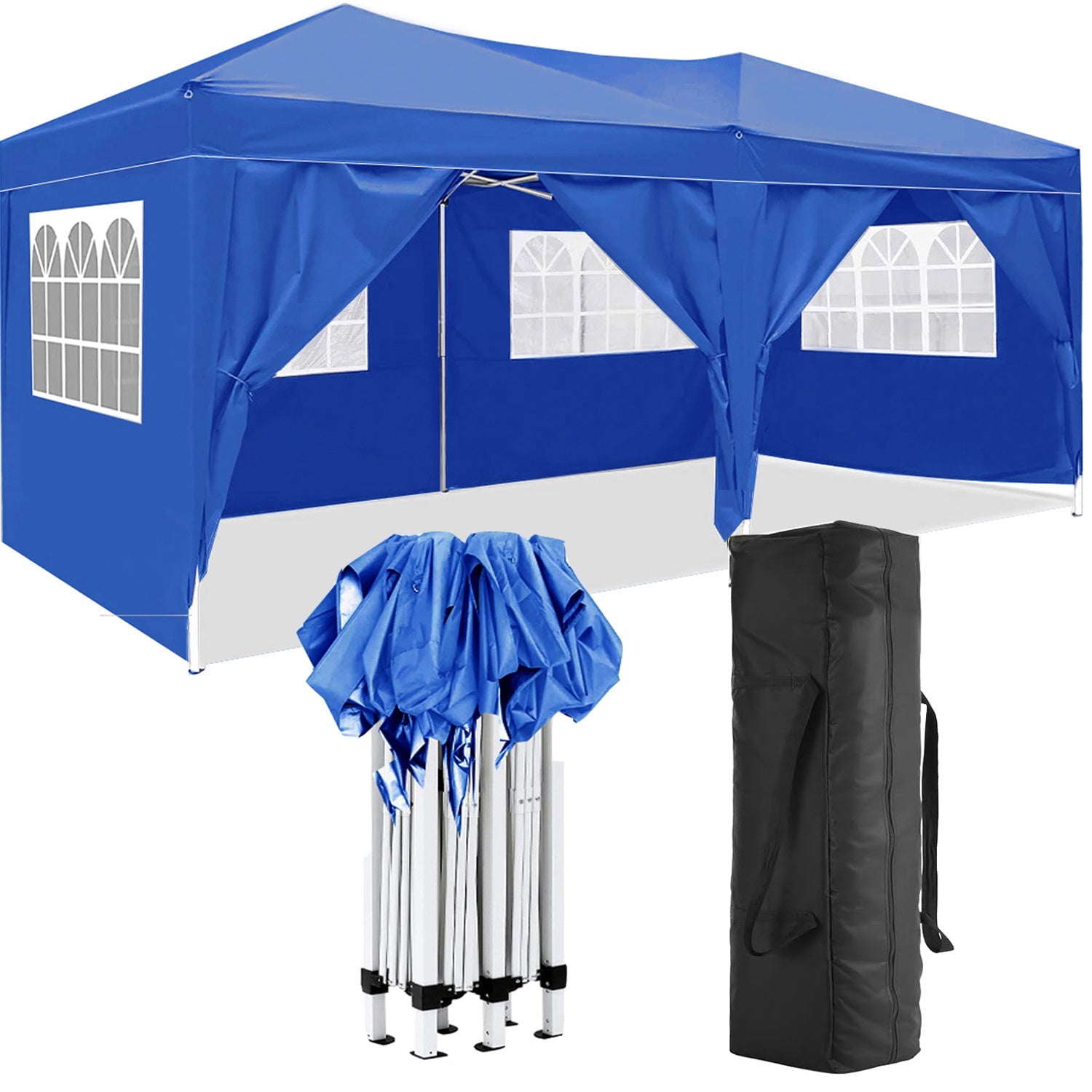 10x20 Folding Canopy with Detachable Side Walls