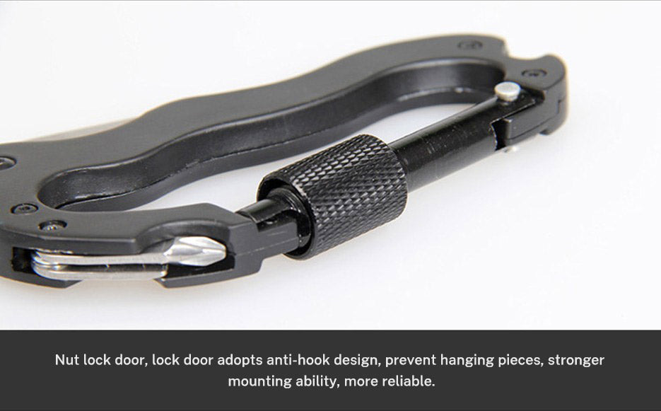 5 In 1 Outdoor Mountaineering Multi Function Carabiner Tool