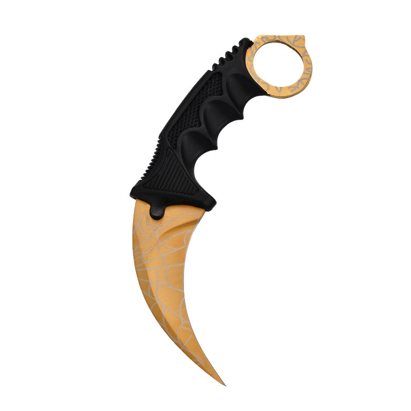 Outdoor Multifunctional Straight Utility Knife Non-Folding Design
