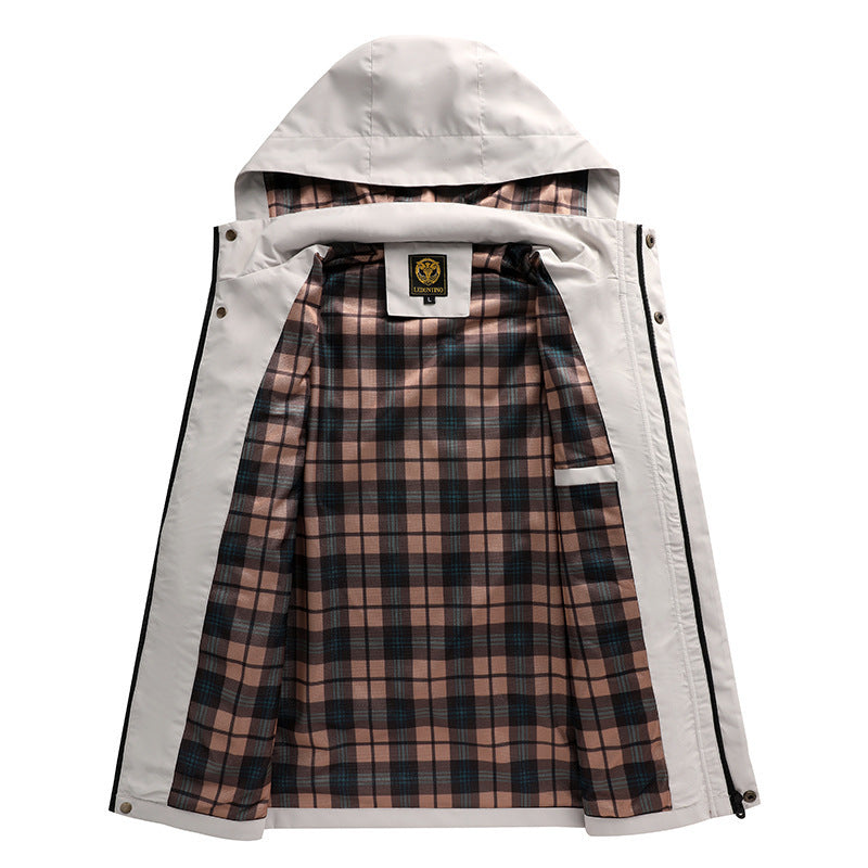 Foreign Trade Waterproof Hooded Outdoor Jacket Coat