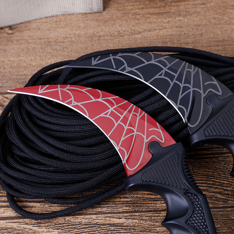 Outdoor Multifunctional Straight Utility Knife Non-Folding Design