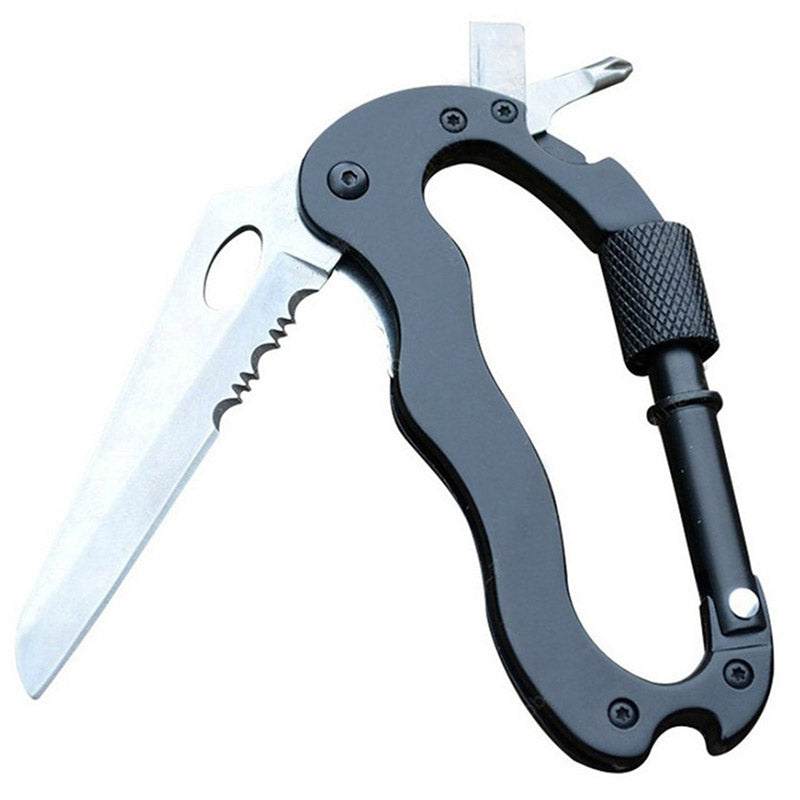 5 In 1 Outdoor Mountaineering Multi Function Carabiner Tool