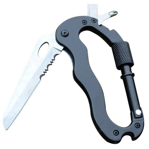 5 In 1 Outdoor Mountaineering Multi Function Carabiner Tool