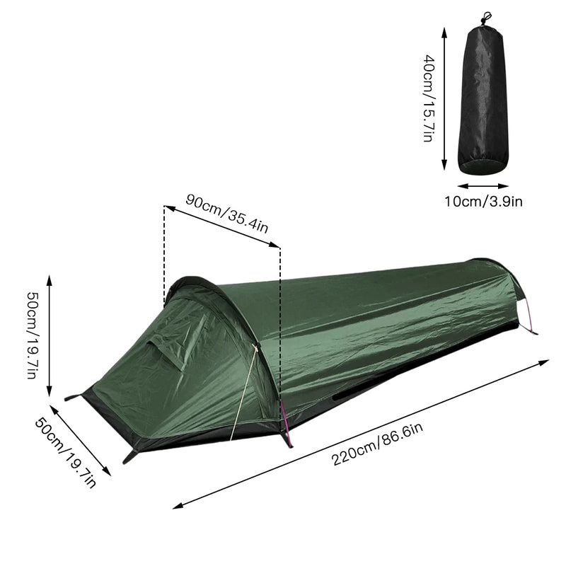 Ultralight Single Person Waterproof Backpacking Camping Tent