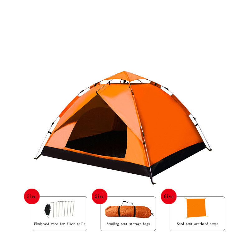 Automatic Quick Open Two Door Beach Camping Tent