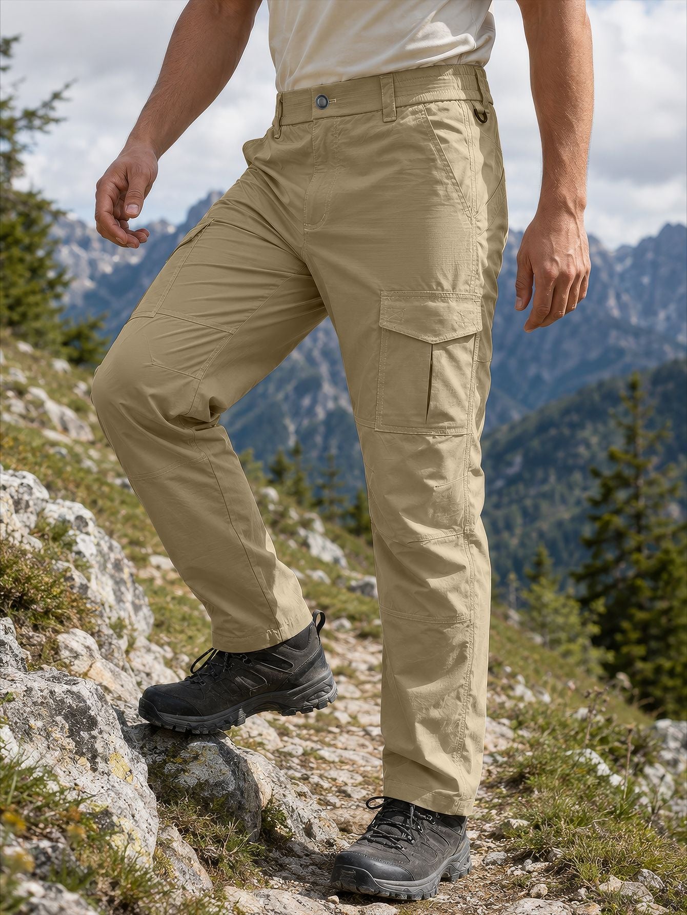 Waterproof Workwear Velcro Multi Pocket Hiking Pants