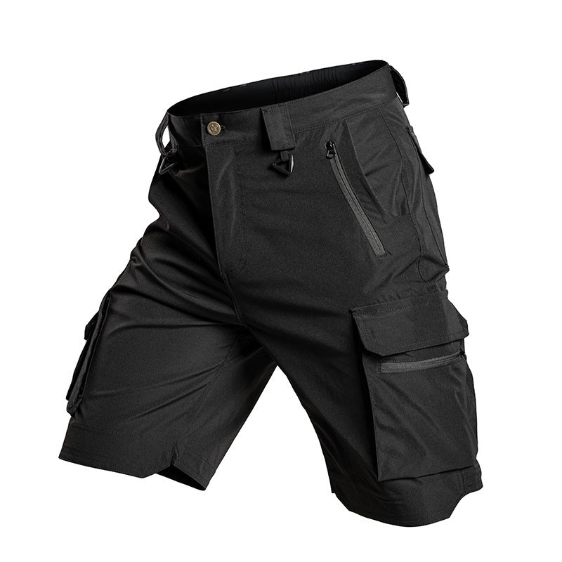 Summer Lightweight Elastic Waterproof Multi Pocket Outdoor Shorts