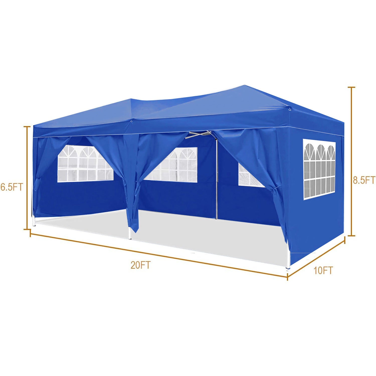 10x20 Folding Canopy with Detachable Side Walls