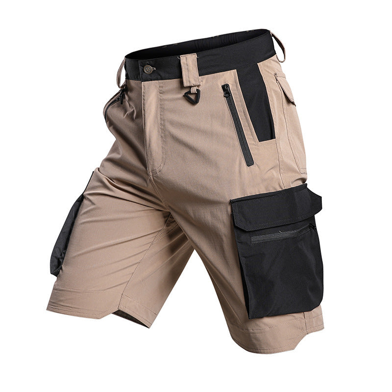 Summer Lightweight Elastic Waterproof Multi Pocket Outdoor Shorts