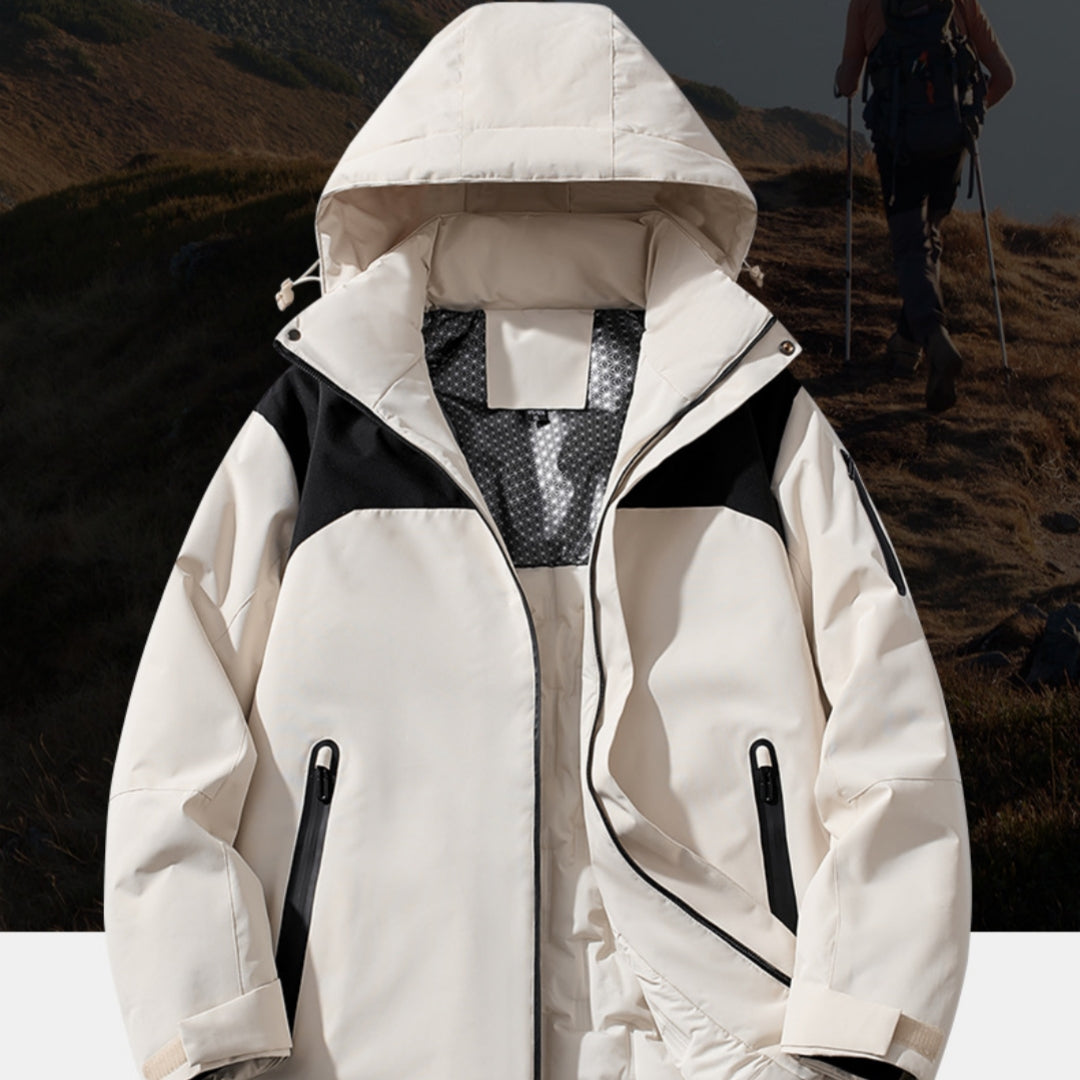 Winter Cotton Padded Fleece Lined Windproof Outdoor Jacket