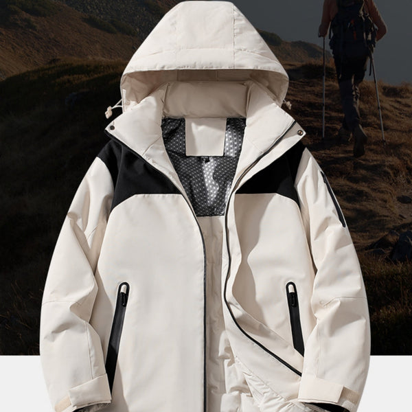 Winter Cotton Padded Fleece Lined Windproof Outdoor Jacket