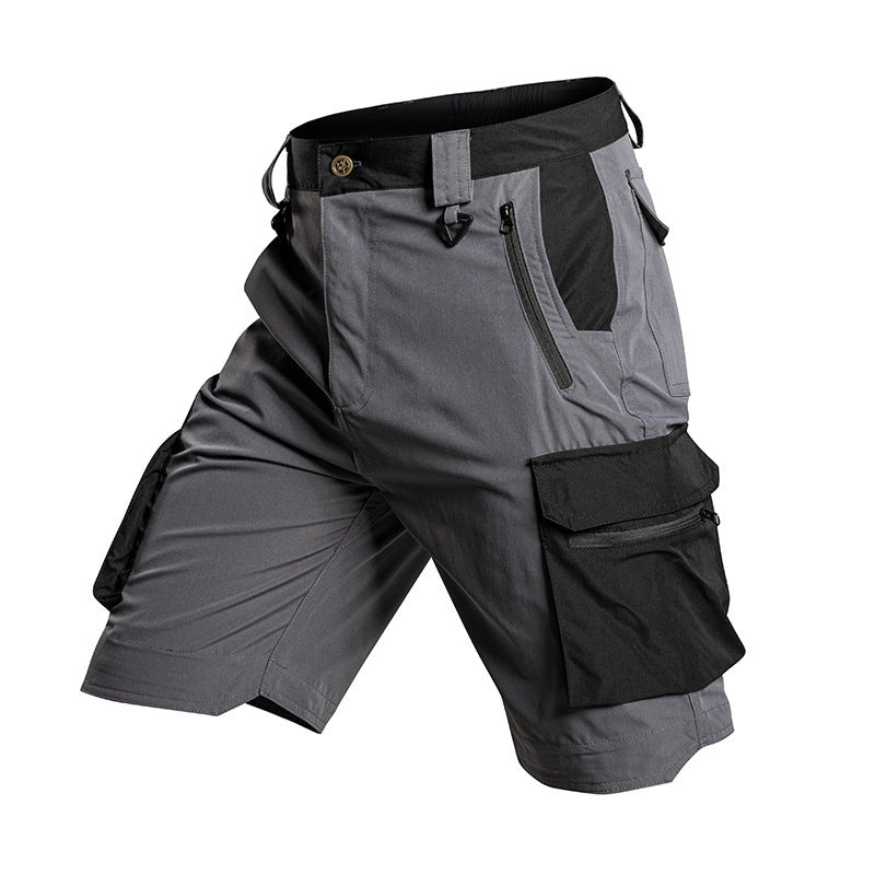 Summer Lightweight Elastic Waterproof Multi Pocket Outdoor Shorts