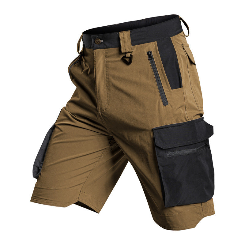 Summer Lightweight Elastic Waterproof Multi Pocket Outdoor Shorts