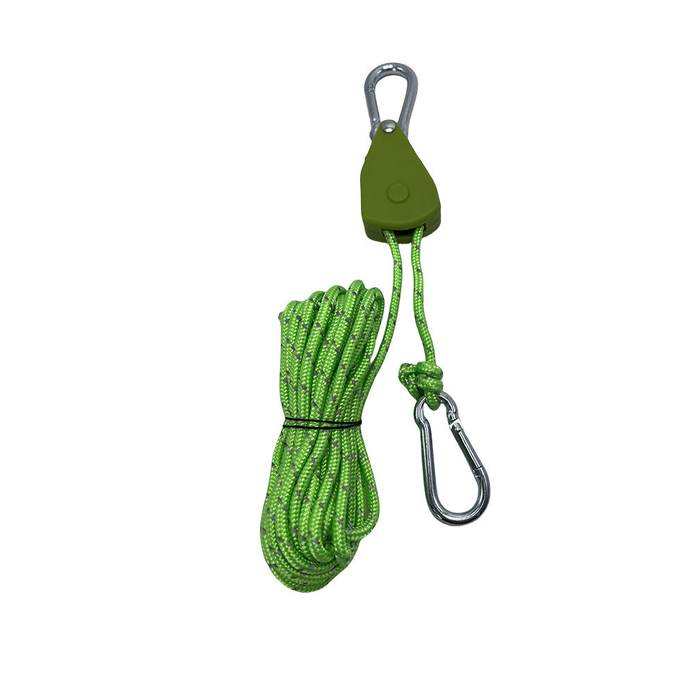 Outdoor Camping Canopy Wind Rope Adjustable Pulley Buckle