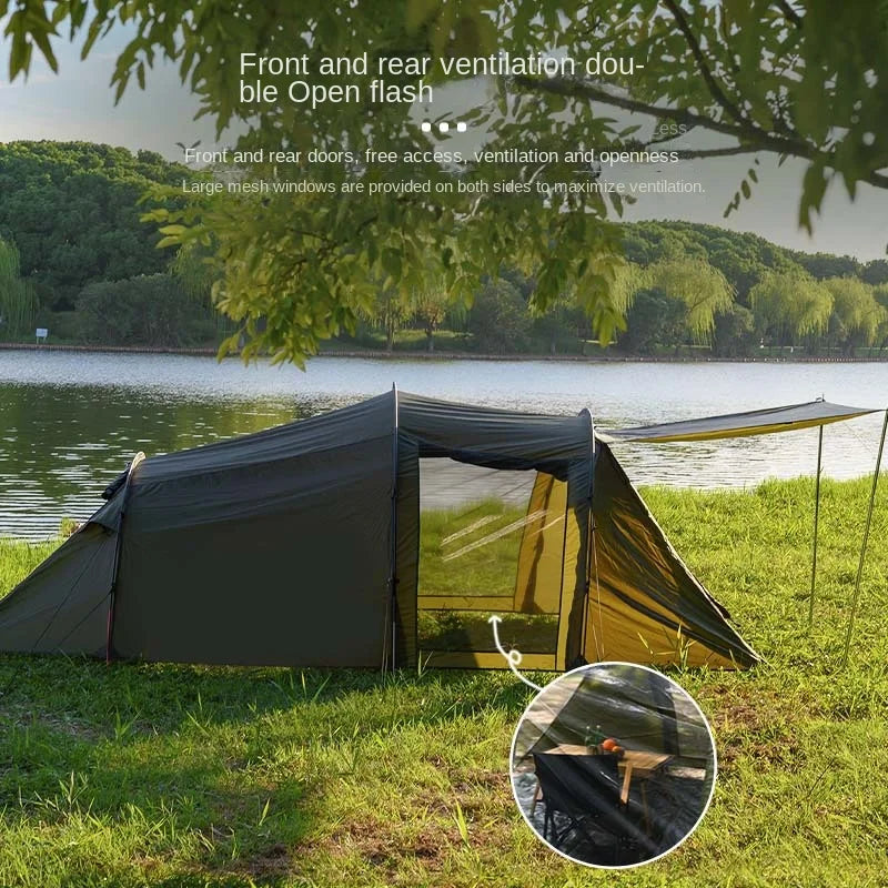 Tunnel Folding Portable Family Camping Tent