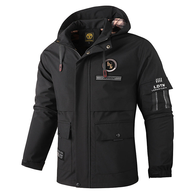 Foreign Trade Waterproof Hooded Outdoor Jacket Coat