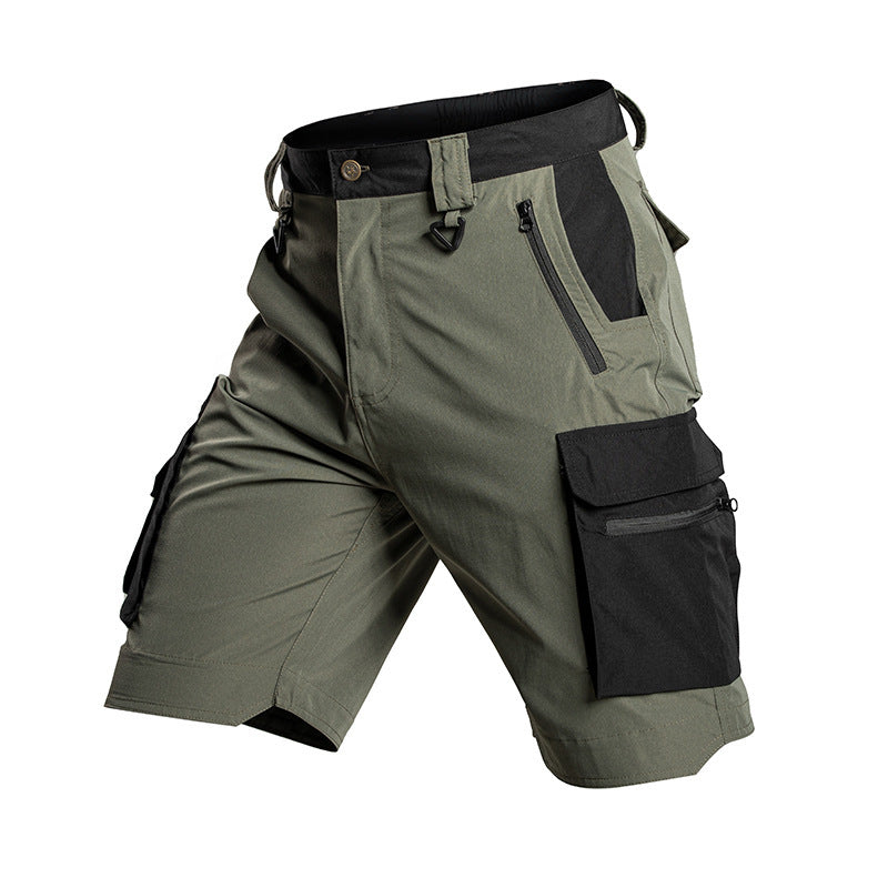 Summer Lightweight Elastic Waterproof Multi Pocket Outdoor Shorts