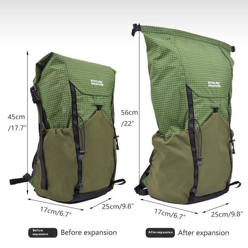 25L Lightweight Curved Edge Foldable Storage Backpack