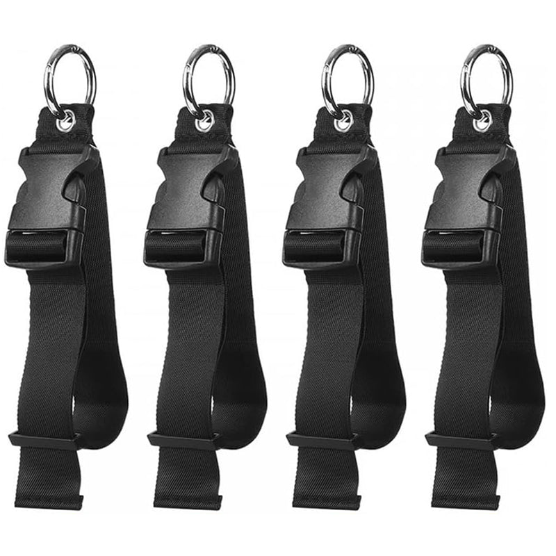 Portable Black Nylon Anti-Theft Luggage Strap Clip