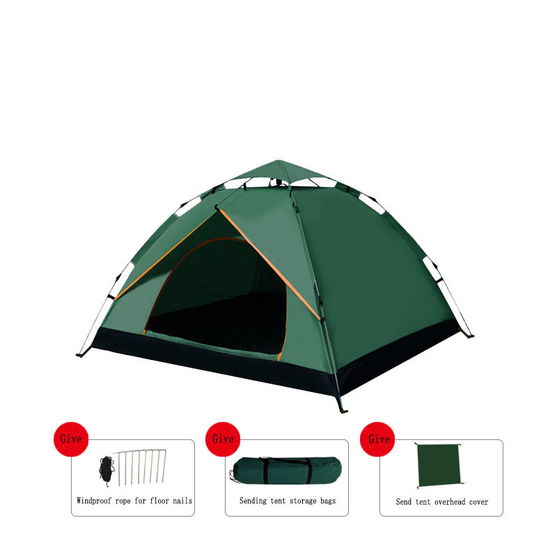 Automatic Quick Open Two Door Beach Camping Tent