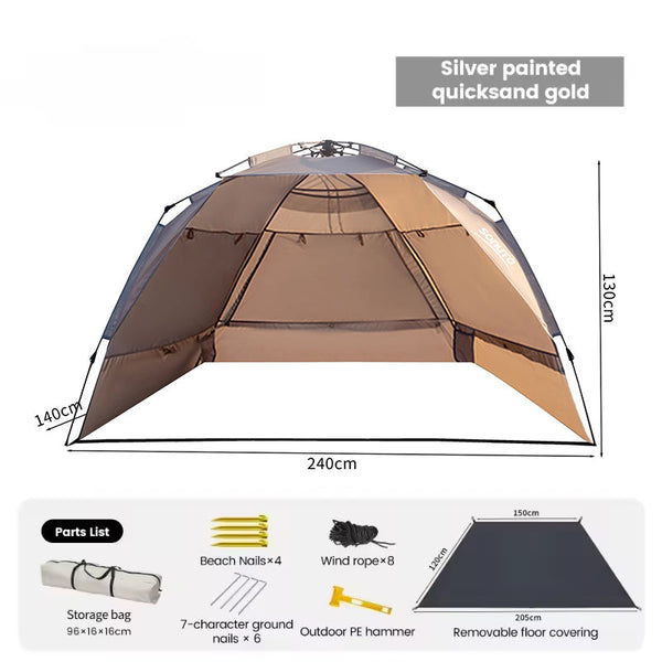 3 4 Person One Touch UV Resistant Outdoor Tent