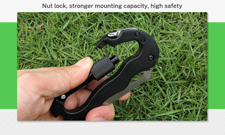 5 In 1 Outdoor Mountaineering Multi Function Carabiner Tool