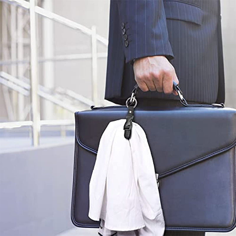 Portable Black Nylon Anti-Theft Luggage Strap Clip