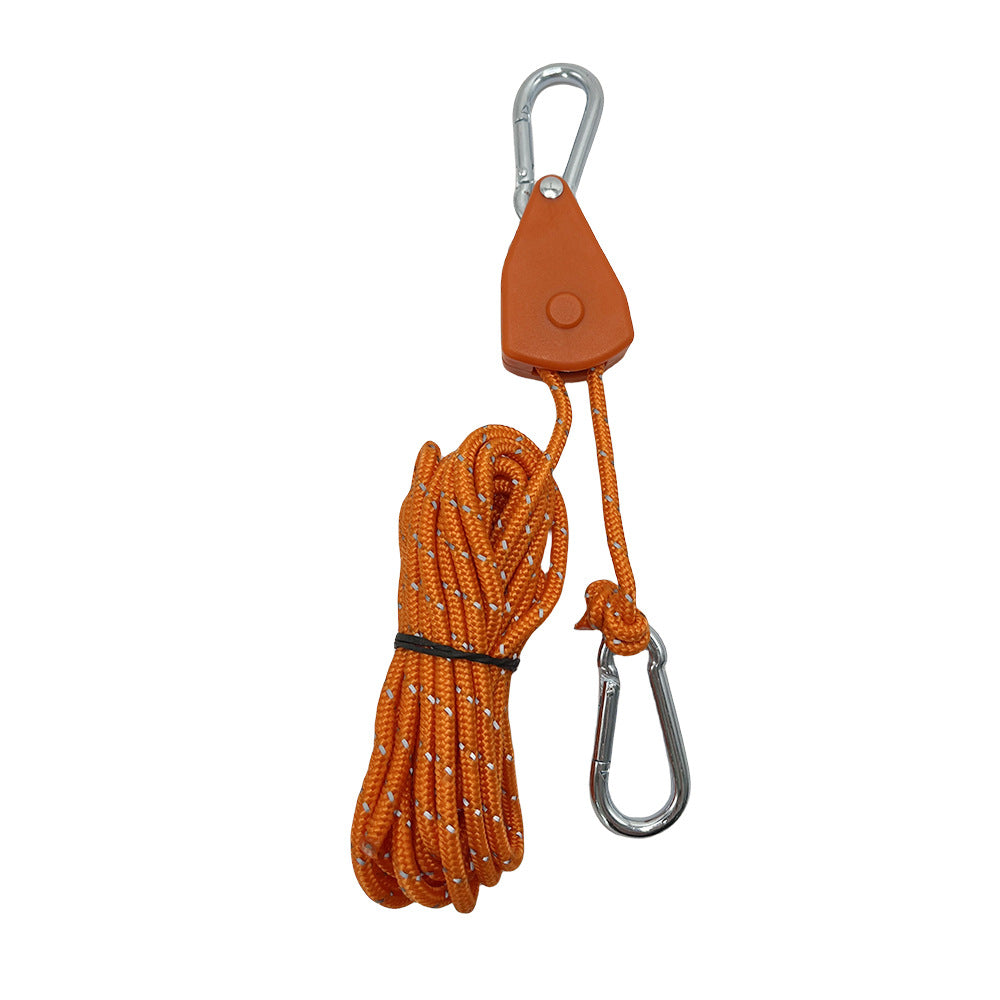 Outdoor Camping Canopy Wind Rope Adjustable Pulley Buckle