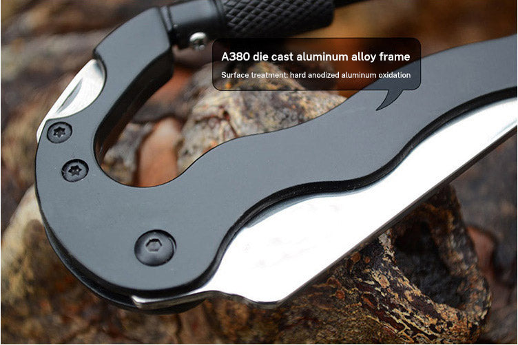 5 In 1 Outdoor Mountaineering Multi Function Carabiner Tool