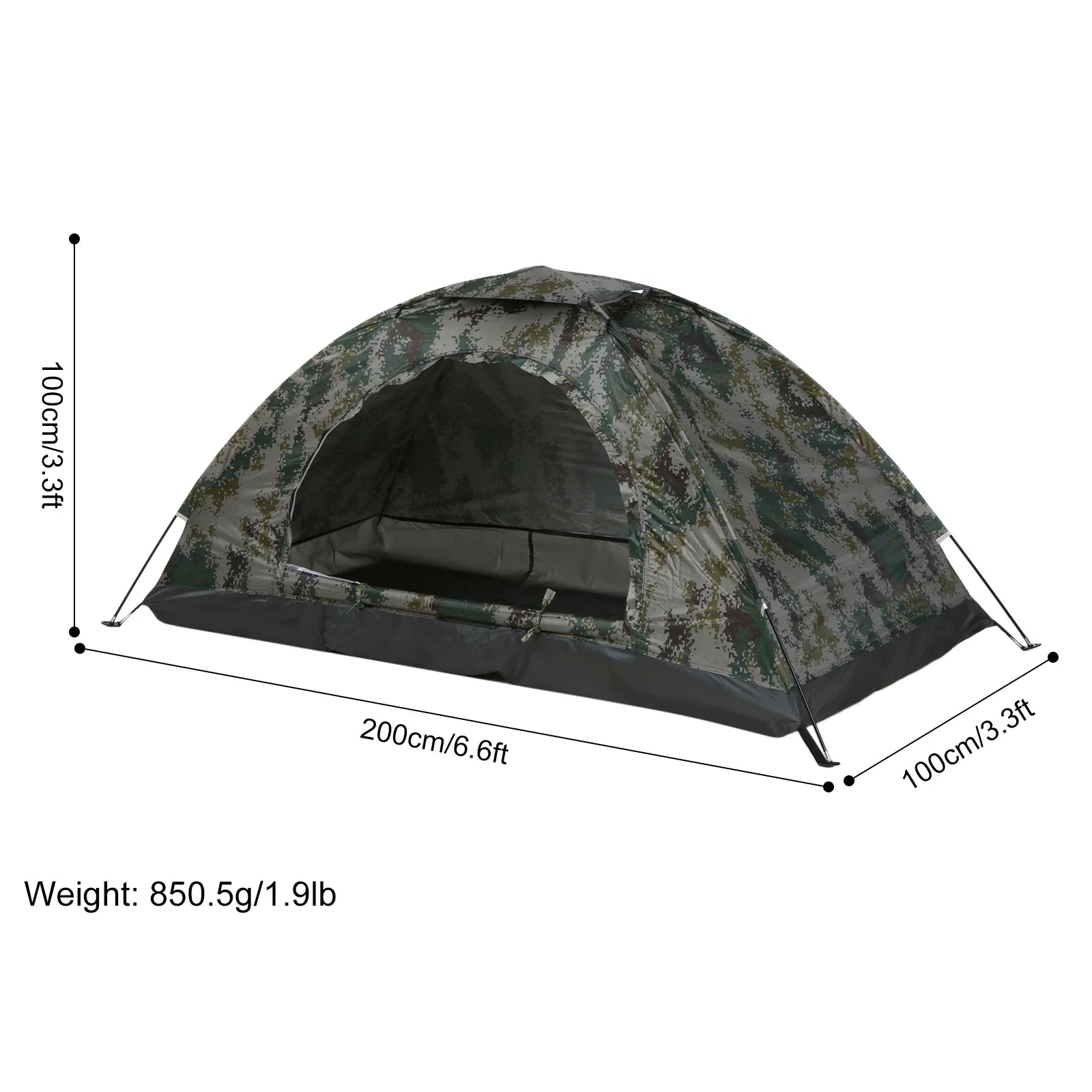 Ultralight Single Layer Portable Hiking Tent