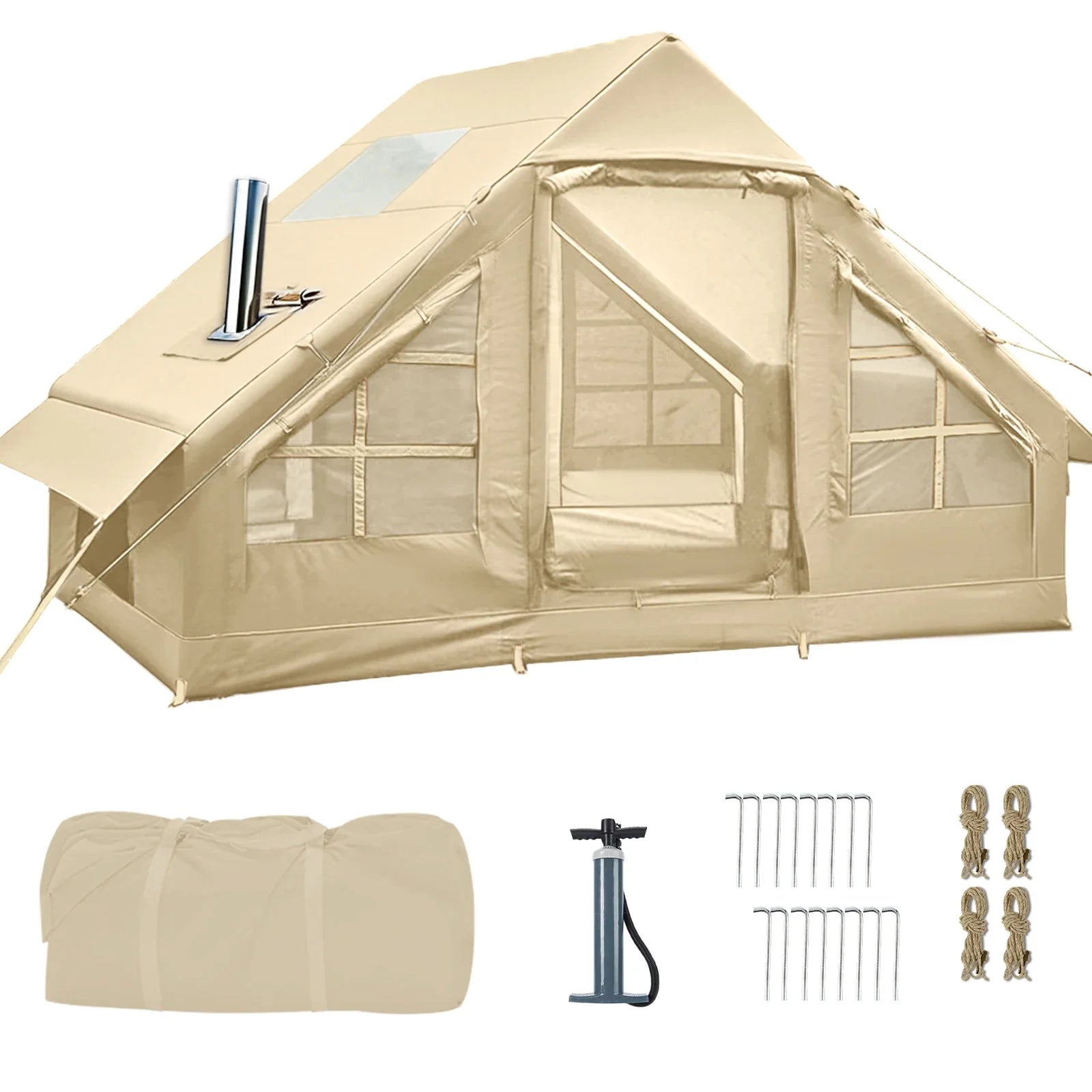 Inflatable Glamping Hot Tent Waterproof PVC Air Camping