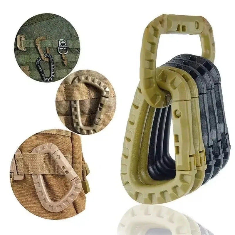Military Tactical Carabiner Clips D Ring Backpack Accessories