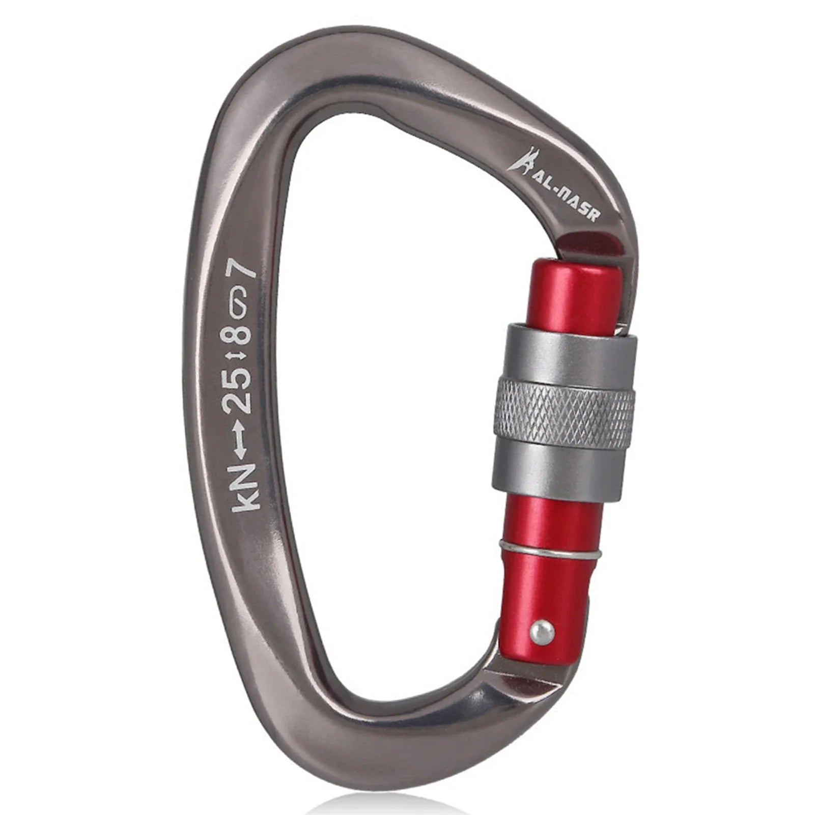 Professional D Shaped Screw Lock Climbing Carabiner