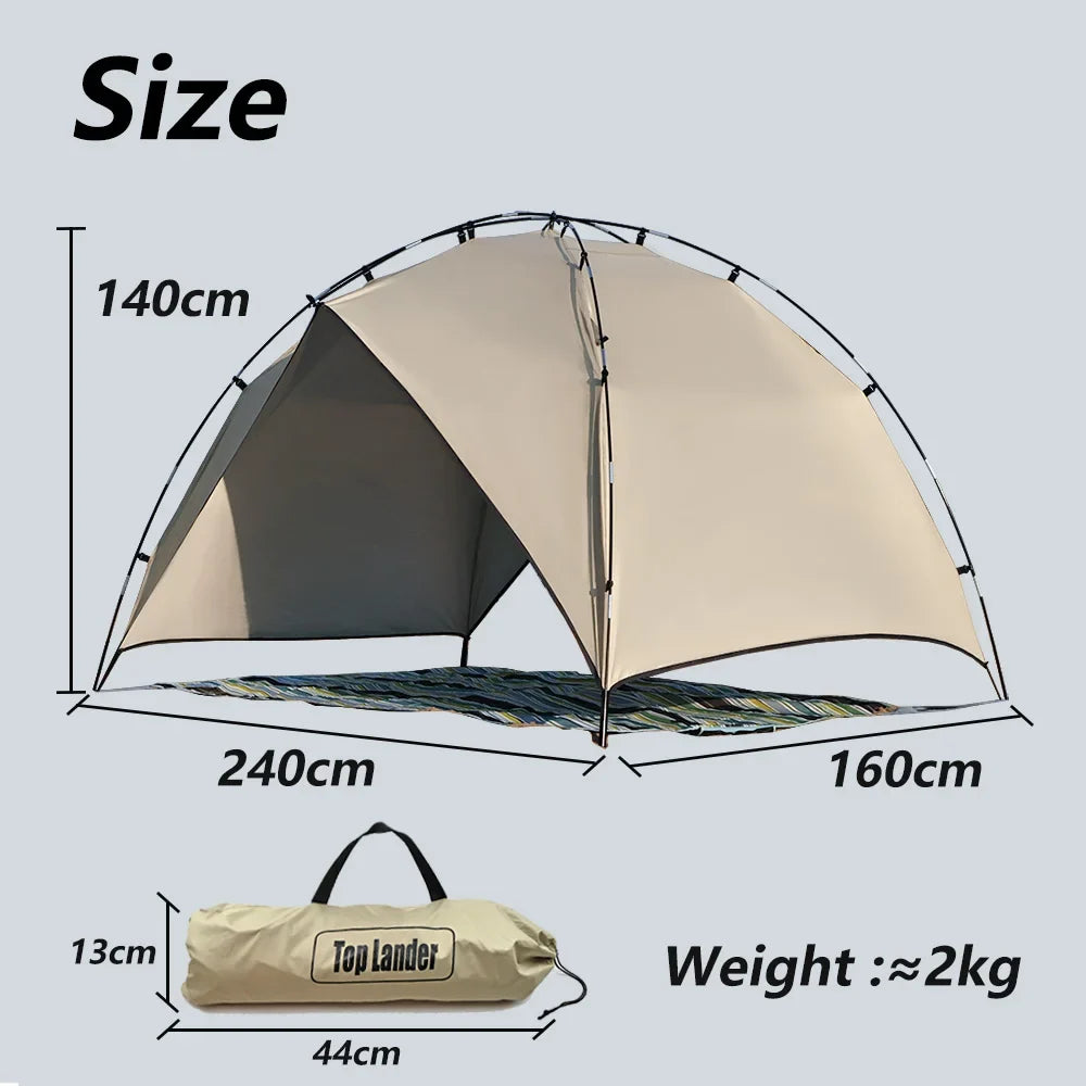 Lightweight 2 4 Person Waterproof Outdoor Sun Shelter