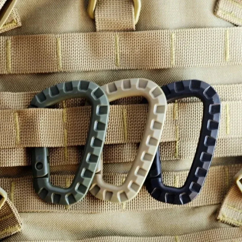 Military Tactical Carabiner Clips D Ring Backpack Accessories