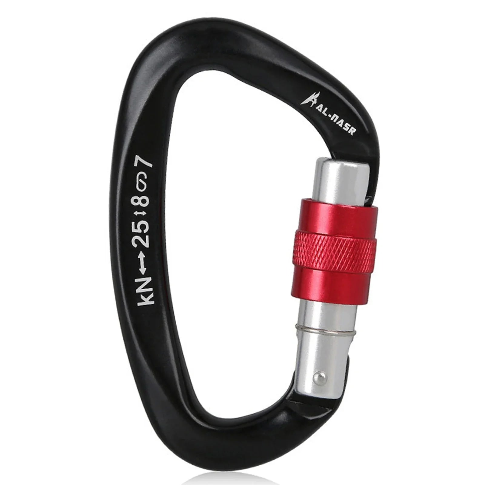Professional D Shaped Screw Lock Climbing Carabiner