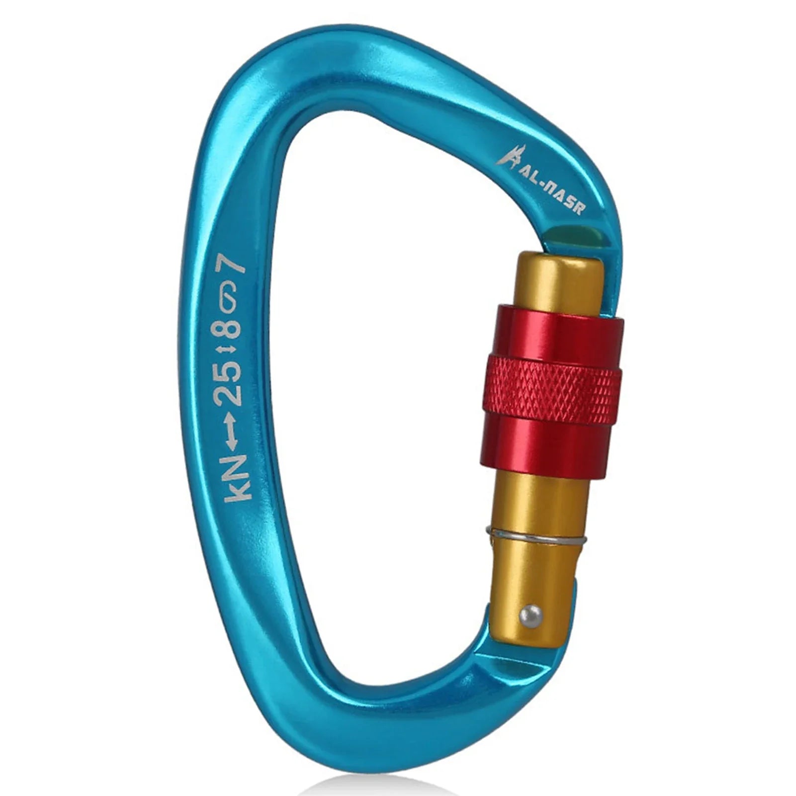 Professional D Shaped Screw Lock Climbing Carabiner