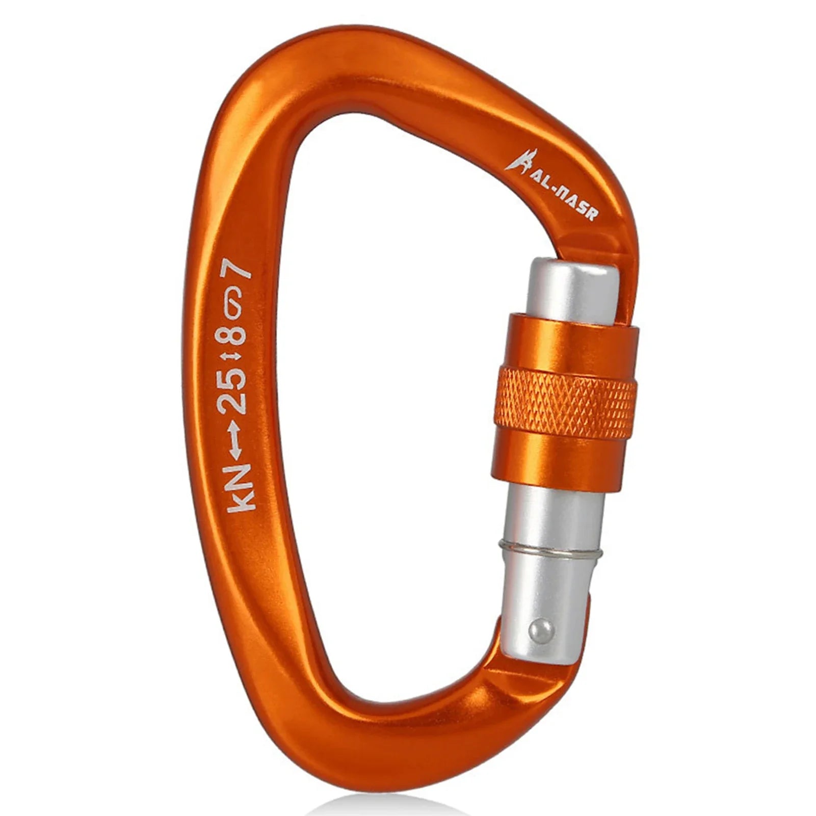 Professional D Shaped Screw Lock Climbing Carabiner