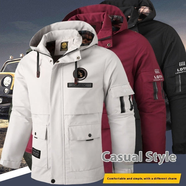 Foreign Trade Waterproof Hooded Outdoor Jacket Coat