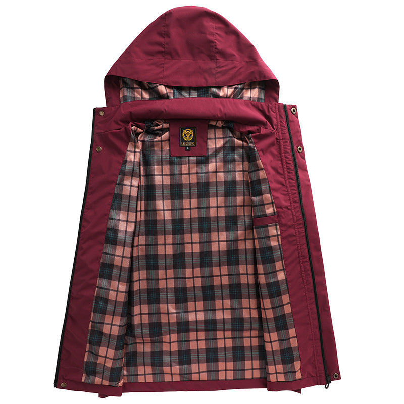 Foreign Trade Waterproof Hooded Outdoor Jacket Coat