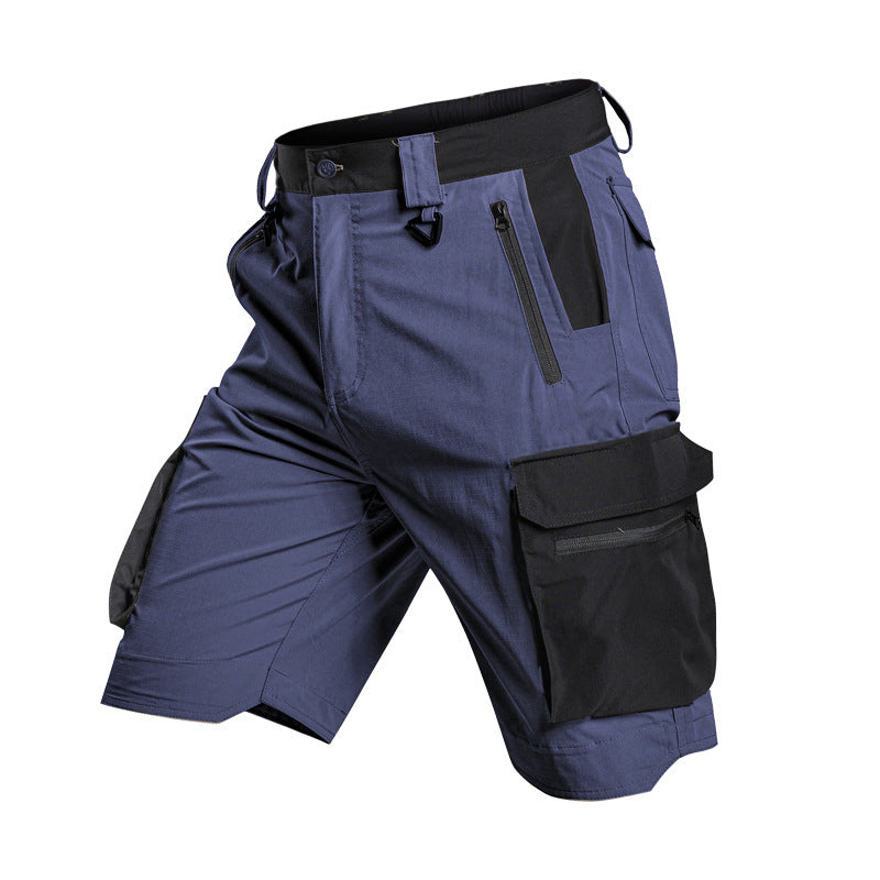 Summer Lightweight Elastic Waterproof Multi Pocket Outdoor Shorts